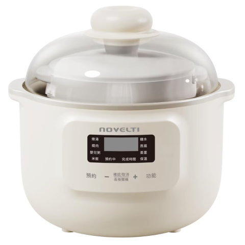 Novelti NC6010 1.0公升 多功能白瓷內膽電子燉盅 (連蒸籠)